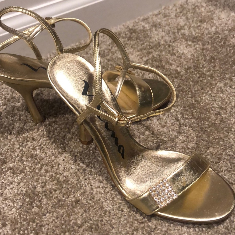 Gold heels